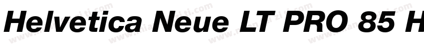 Helvetica Neue LT PRO 85 Heavy字体转换
